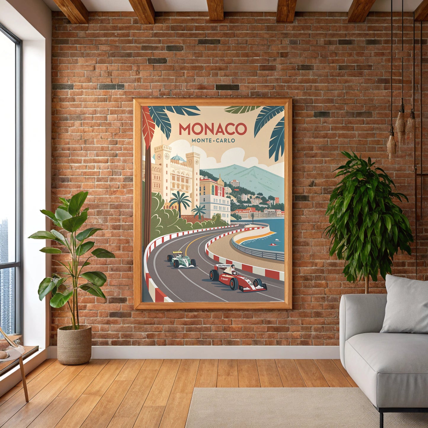 Vintage Monaco Grand Prix Poster